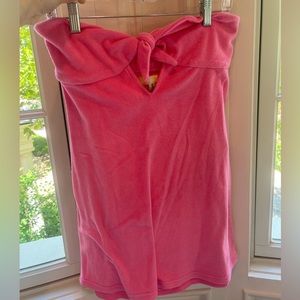 Urban Outfitters Strapless Tie-front Mini Dress